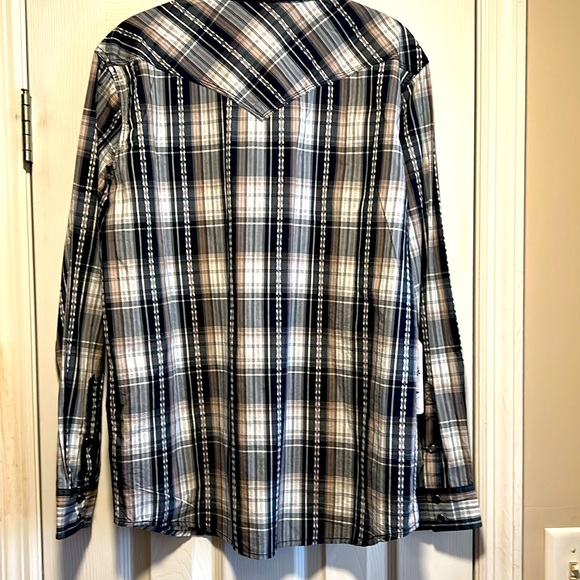 🍻🍺🍻 MOON SHINE SPIRIT PLAID PEARL SNAP SHIRT NWT SIZE SMALL🍻🍺🍻 - Picture 9 of 10